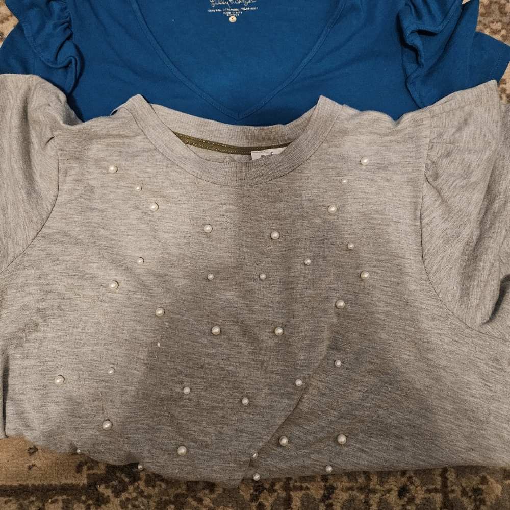 2 TOPS  BLUE IS LILY PULITZER
